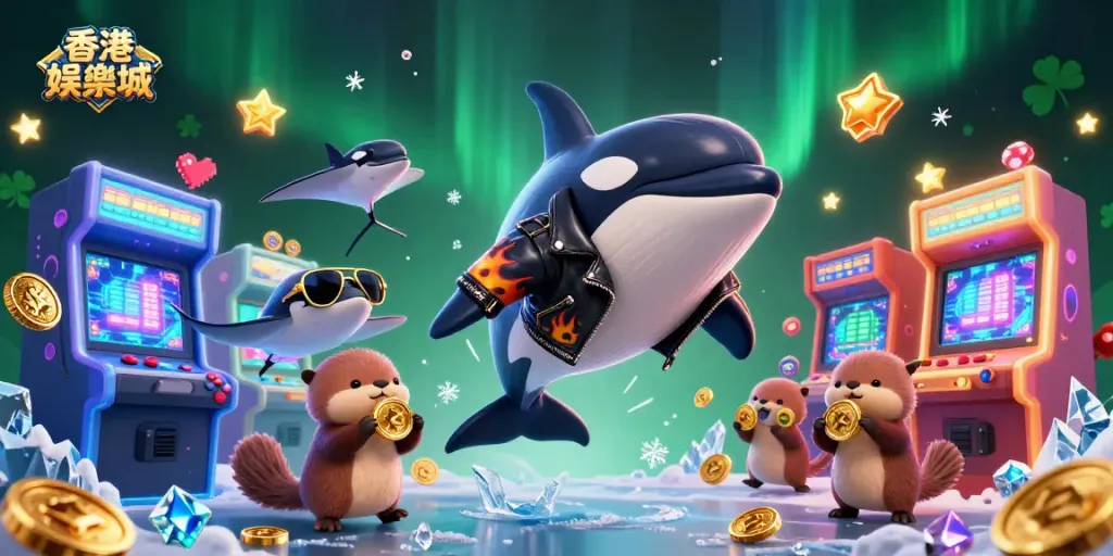 Experience the excitement of 香港娛樂城 with a vibrant 3D scene featuring colorful characters and engaging game elements.
