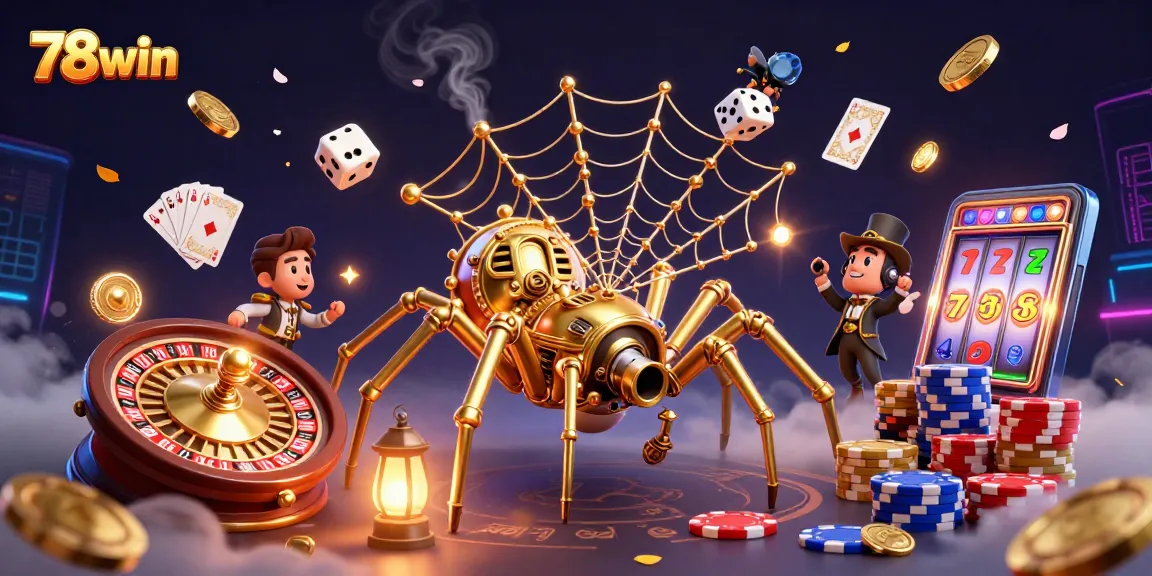 Experience thrilling interactions with games at 78win, featuring spectacular 3D casino art.