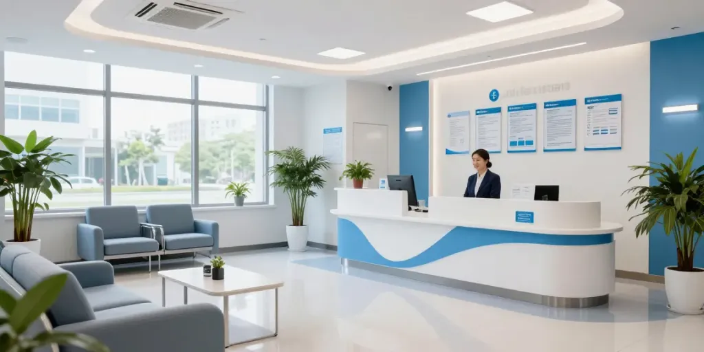 Modern healthcare clinic providing patient care with certified professionals using link gacor for accessible services.