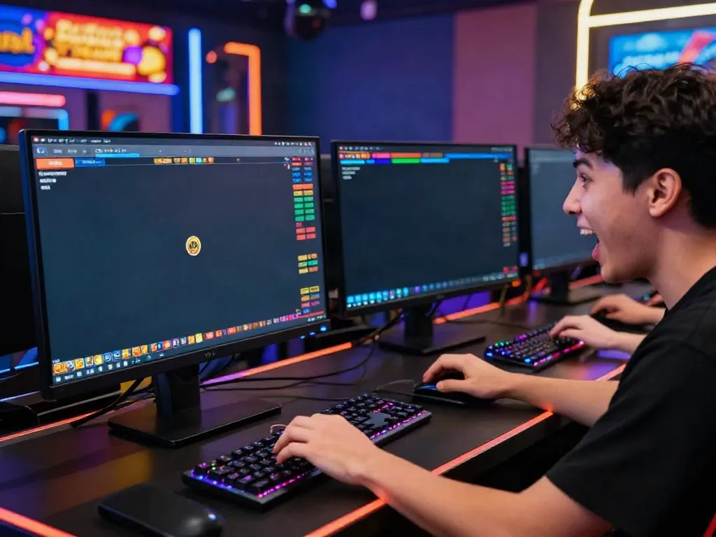 Player experiencing excitement on ODDIGO, a situs gacor for online slot games.