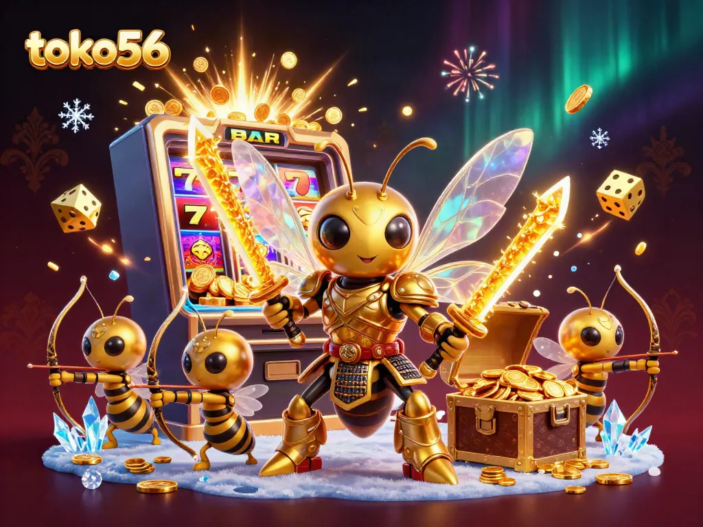 Play exciting games at toko56's casino with golden treasures and dynamic prizes.