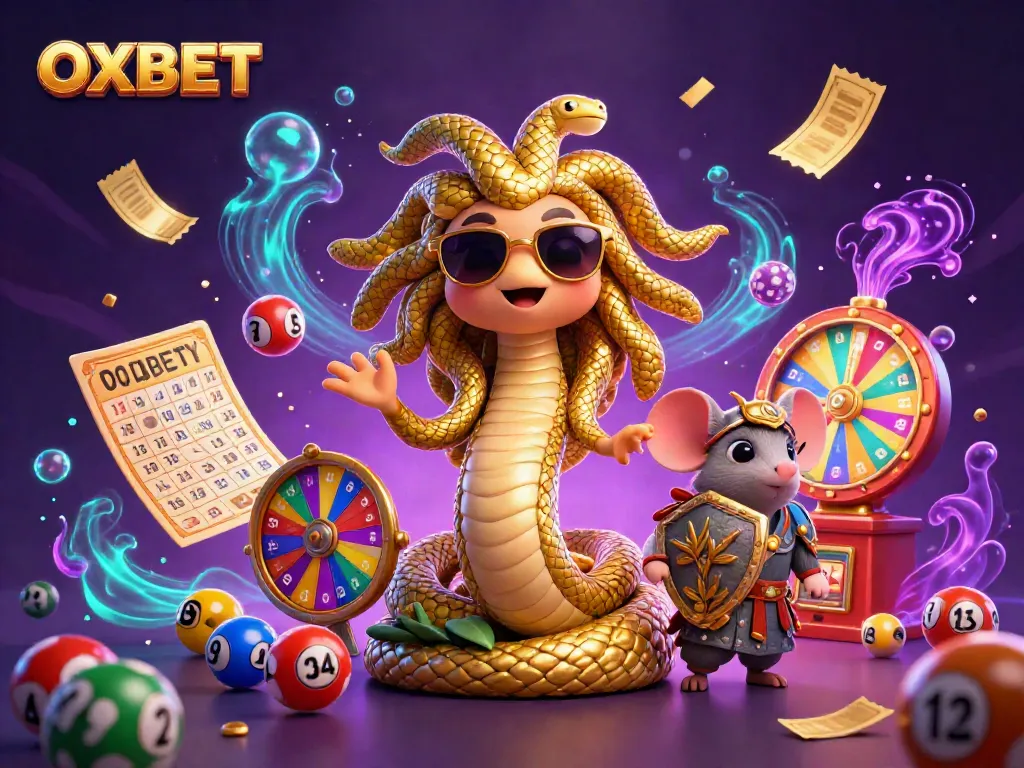 Engage with OXBET and experience the excitement of dynamic lottery gameplay surrounded by festive elements.