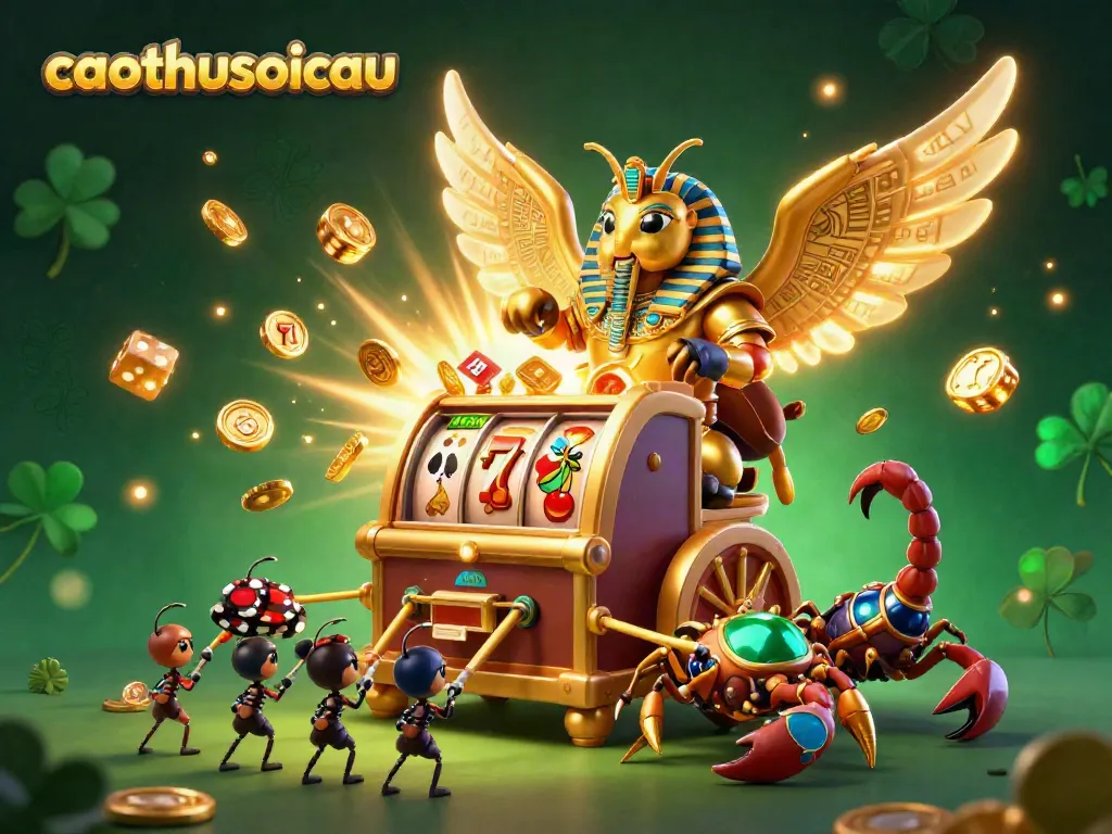 Experience the dazzling caothusoicau jackpot explosion with vibrant casino elements.