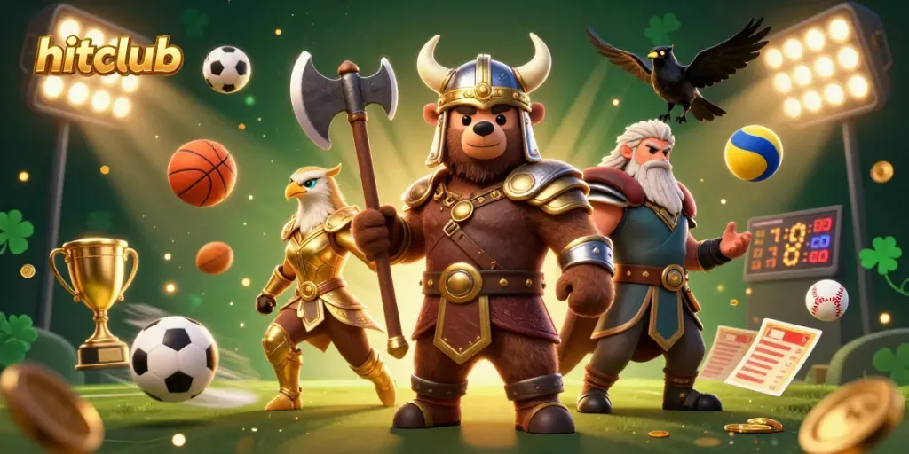 Experience thrilling gaming action at hitclub with a vibrant 3D casino scene.